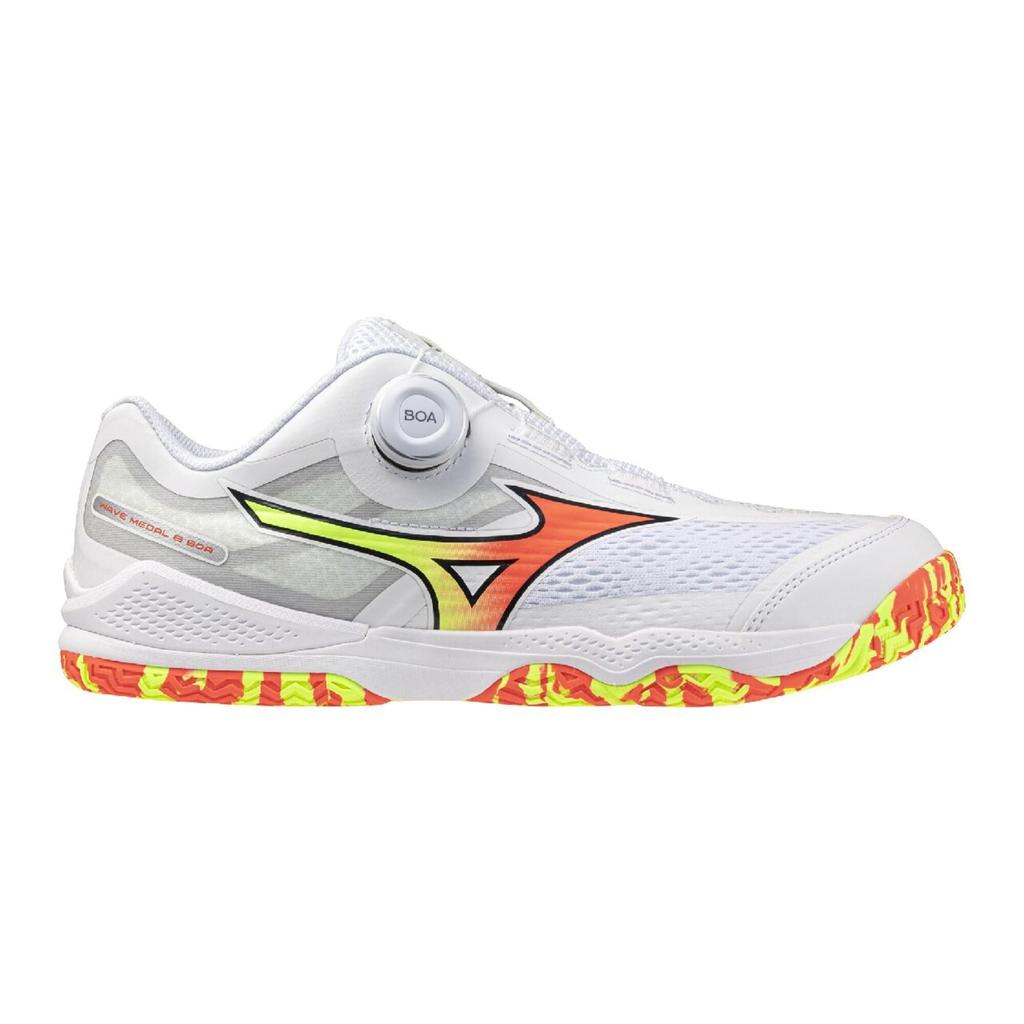 MIZUNO Table Tennis Shoes Wave Medal 8 BOA Unisex 26.0 cm 2E White Orange Yellow