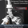 G1/2 Thread Water Pipe Adapter 3 Way Water Pipe Fittings Faucet Inlet Valve  Water Heater