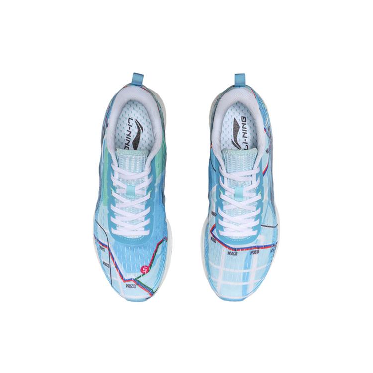 Li Ning Red Hare 4 V2 Амортизация Отскок Легкие Низкие Беговые Кроссовки Мужские Масляные Разноцветные Синие ARMQ009-3
