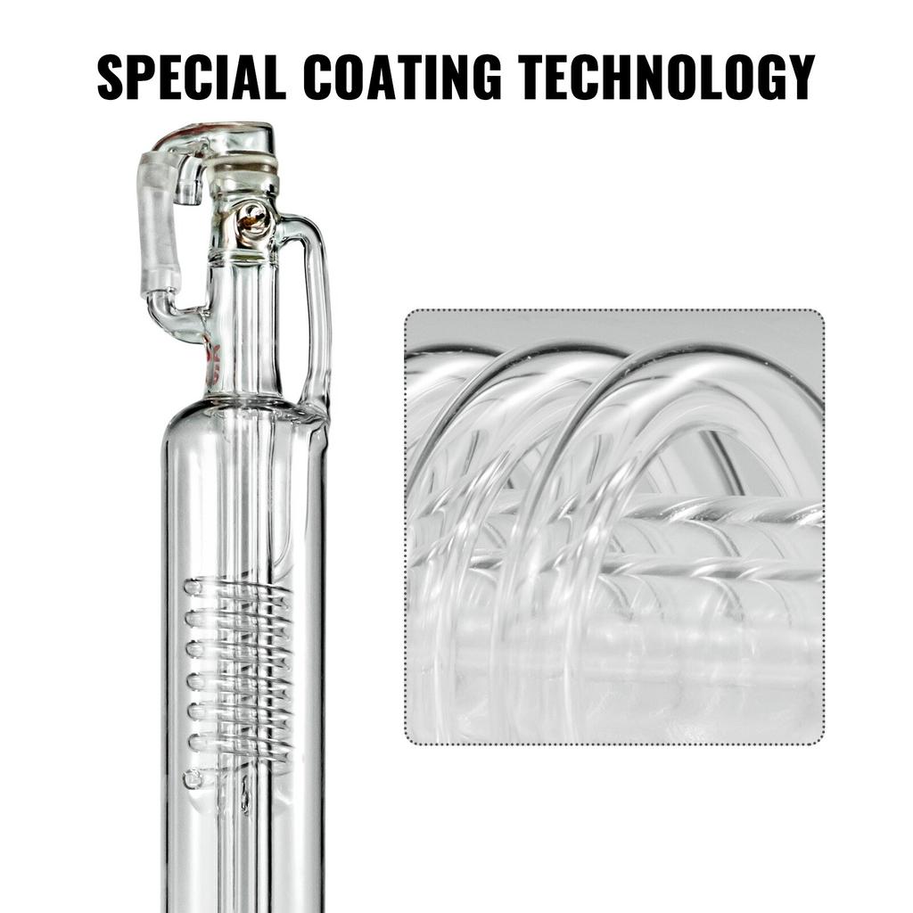 CO2 Лазерная трубка для Лазерной Гравировки Резки Гравировального Станка 40 Вт 700 мм × 50 мм