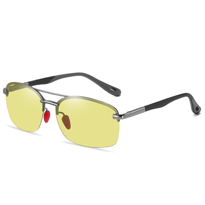 Мужские поляризационные солнцезащитные очки, модный дизайн, черные классические очки для вождения, рыбалки, спортивные очки дневного и ночного видения, фотохромные очки