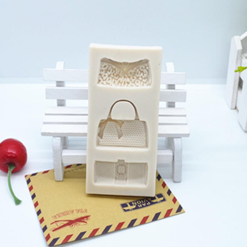 2 шт. 3D силиконовые формы для торта Дизайн сумок для женщин для мастики, ганаша, шоколада Декорирование бордюров Аксессуары для выпечки