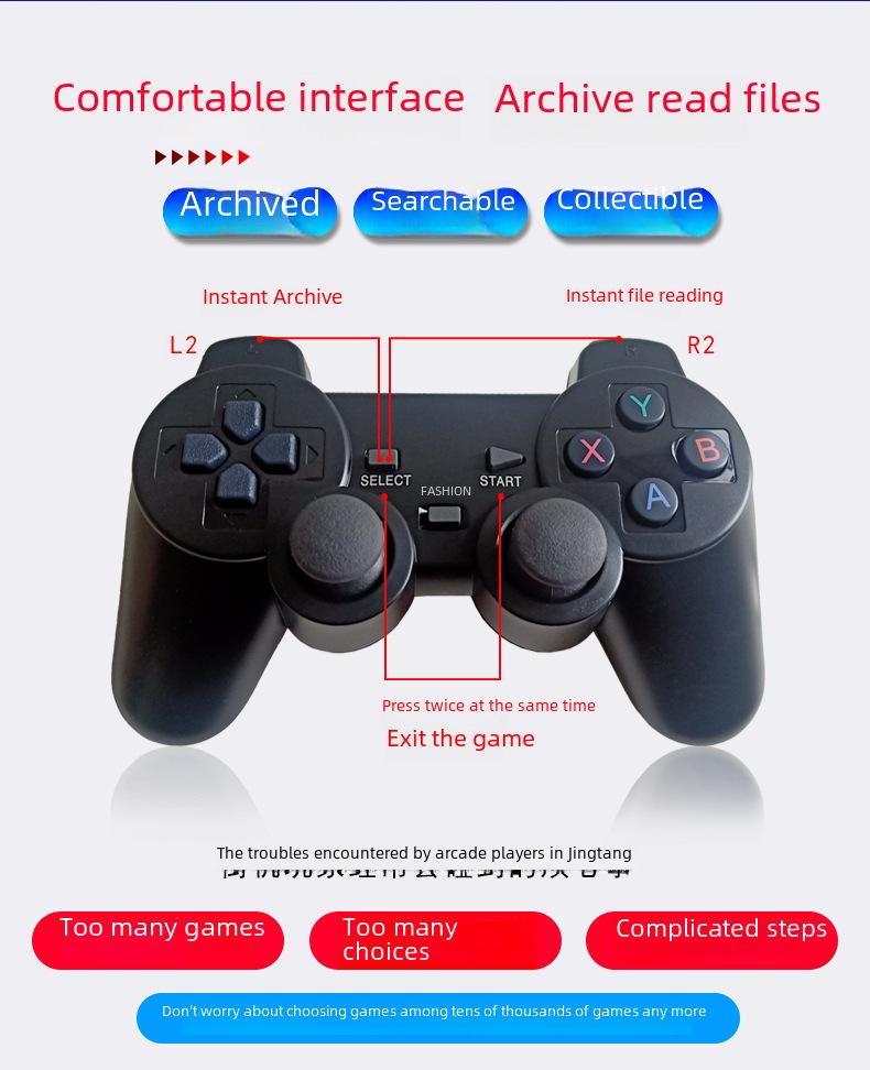 Беспроводная игровая консоль HD Dual с поддержкой HDMI