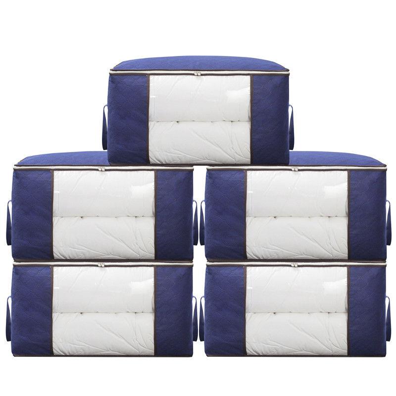 Складная сумка для домашнего хранения 1/2/3/4/4 шт., новая водонепроницаемая ткань Оксфорд, постельное белье, подушки, одеяло, сумка для хранения, сумка для хранения одежды, органайзер
