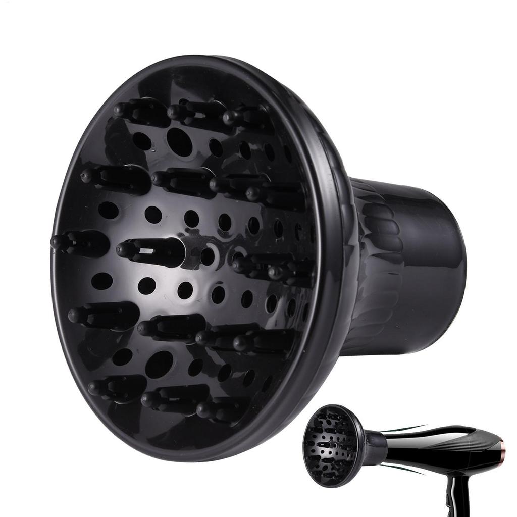 Universal Barbershop Hairdryer Diffuser Cover Black Curling Hair Dryercover Barber Hair Diffuser Salon Home Curly Styling Tools