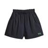 SS22 Logo Print Solid Color Shorts Women Shorts Black HG8543