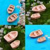 Garden Ornament Mini Boat Ocean Beach Aegean Sea Resin Fairy Dollhouse DéCor