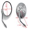 Motorcycle rearview side mirror For Kawasaki EL250 EN400 EN450 EN500 VN250 VN400 Vulcan Classic VN750 VN800 VN900