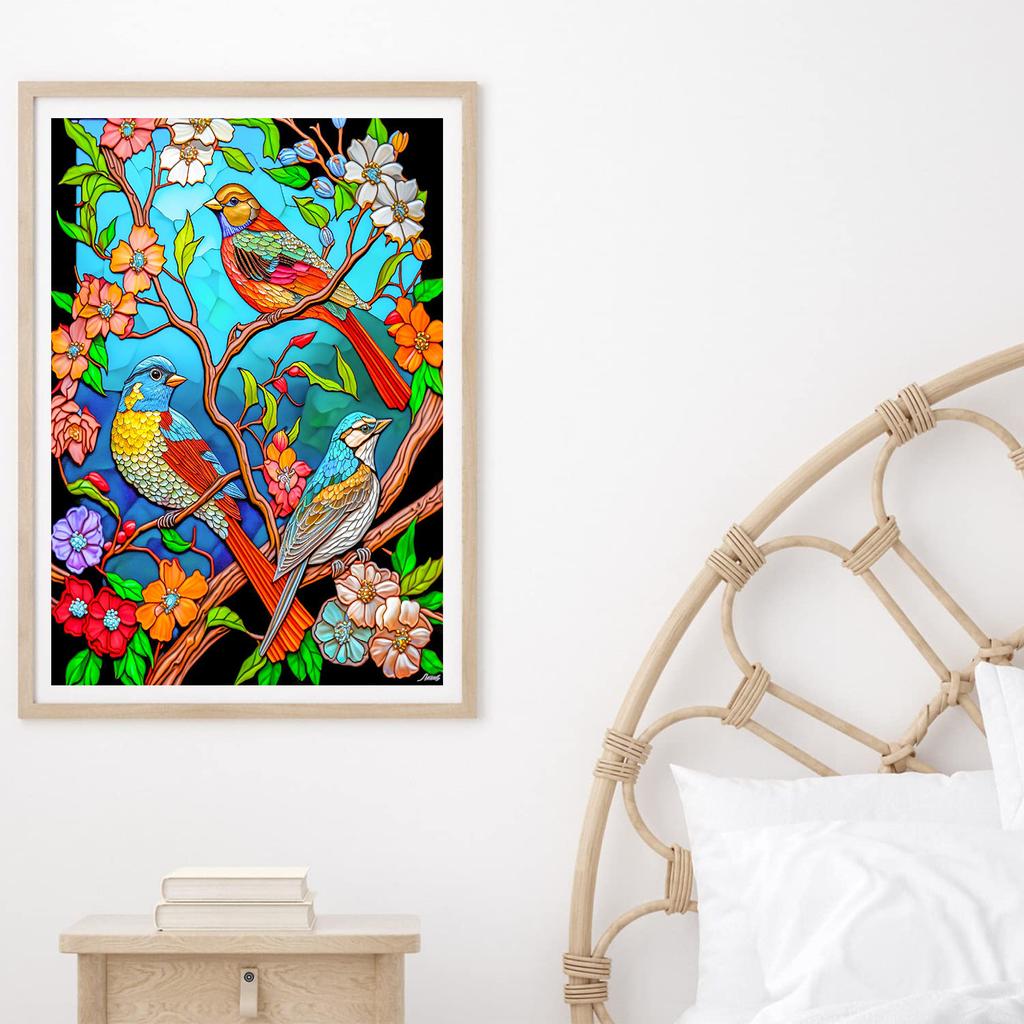 5D DIY Алмазная картина Маяк Колибри Стекло Картина Алмазная вышивка Набор для вышивки крестом Полный горный хрусталь Мозаика Украшение дома