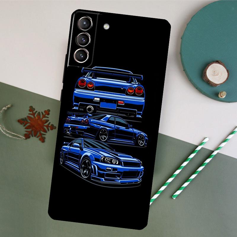 Sports Drift Car Phone Case For Samsung Galaxy S26 S23 Ultra S20 S21 S22 S24 S25 Plus S10 S25 FE Back Cover