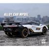 1/32 Lamborghini Aventador SC18 Alston Модель гоночного автомобиля из сплава Металлические литые игрушки Модель спортивного автомобиля Игрушка со звуком и светом Подарок