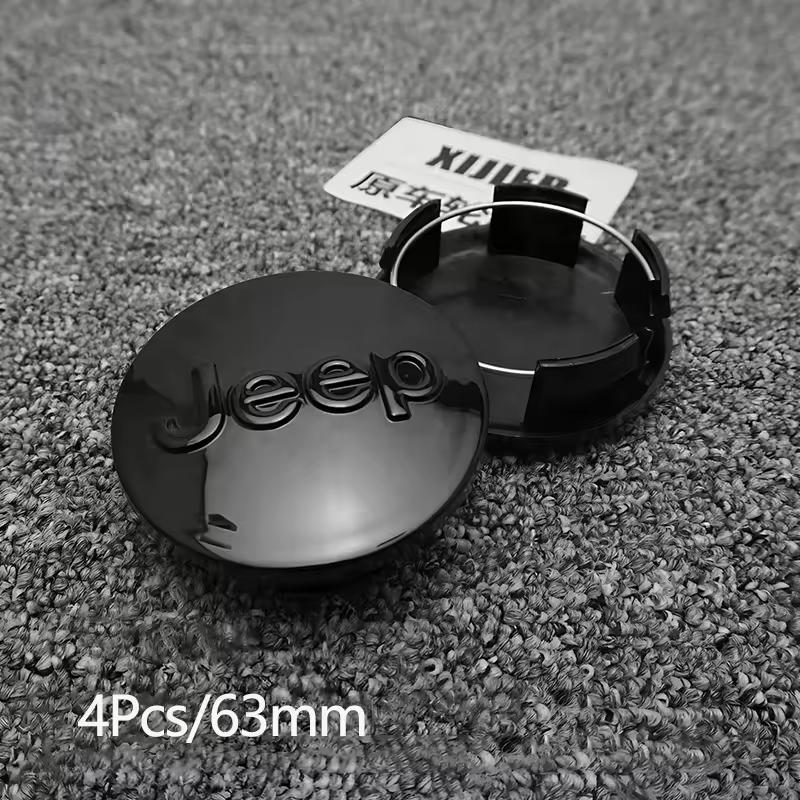 4Pcs Original Car Wheel Center Hub Cap Cover For Jeep Renegade Compass Grand Cherokee Wrangler jk Gladiator Patriot Liberty QTMYN1