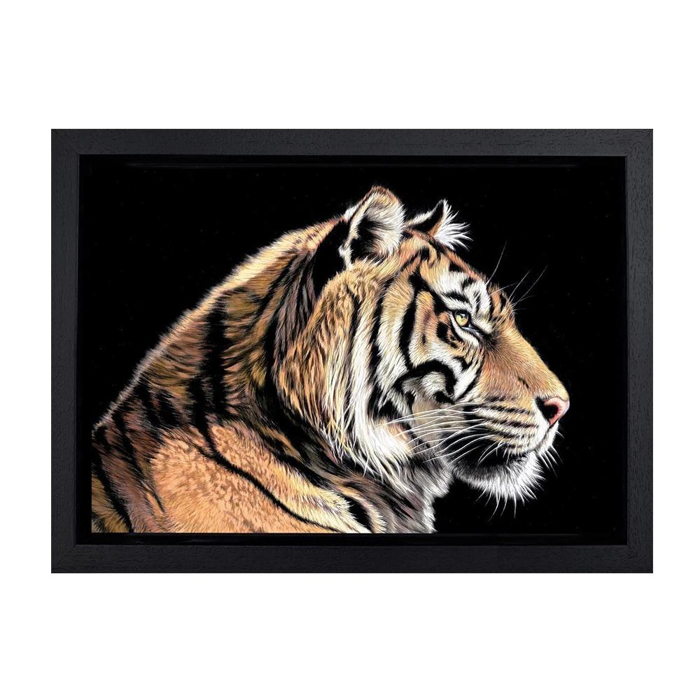 Тигр Леопард Голова Льва Животные Холст Стена Черно-белое Искусство В Темноте Поп Прохладное Искусство Современная Живопись Домашние Картины Украшения Плакаты Принты