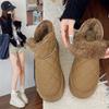 Мода 2024 года, новые женские зимние сапоги, зимние теплые плюшевые сапоги, женская повседневная обувь до щиколотки на толстой подошве, женская обувь