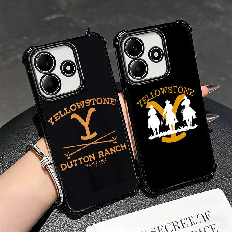 Y-Yellowstones TV Soft Phone Case For Xiaomi Redmi Note 14 15 Pro Plus 13 12 11S 11T 5G 10 9S 9 Plating Anti-Fall Fundas