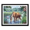 5D DIY Diamond Painting Full Round Rhinestone Wall Decor Diamond Embroidery Cross-stitch Kits Horse