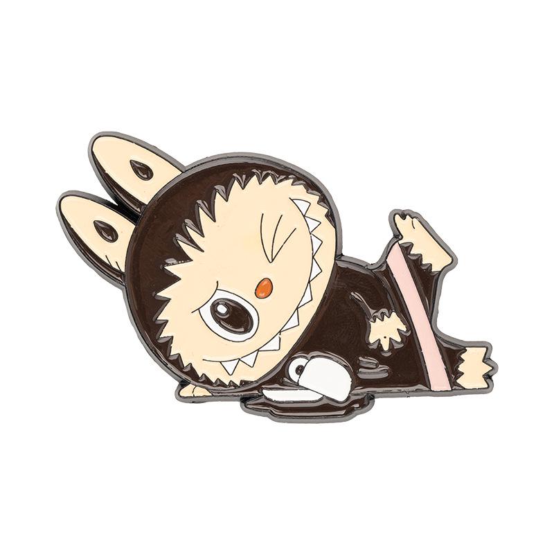 Labubu Cartoon Creative Metal Fridge Magnet – Cute, Strong Magnetic Decoration.