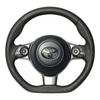 REAL All Leather Steering Wheel for SPORT Prius Prius Mark and Aqua (GR-LPB-RD-GR) GR86/GR Vitz/GR PHV, Alpha, X, Harrier, Voxy, Noah,