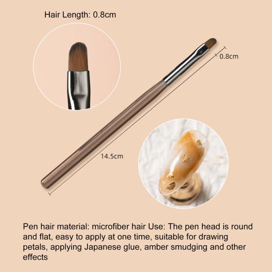 Ручка для ногтей с тонким кончиком, мягкая щетина, акриловая ручка, легко чистить, маникюр своими руками, дизайн ногтей, многофункциональная двухсторонняя кисть для рисования ногтей