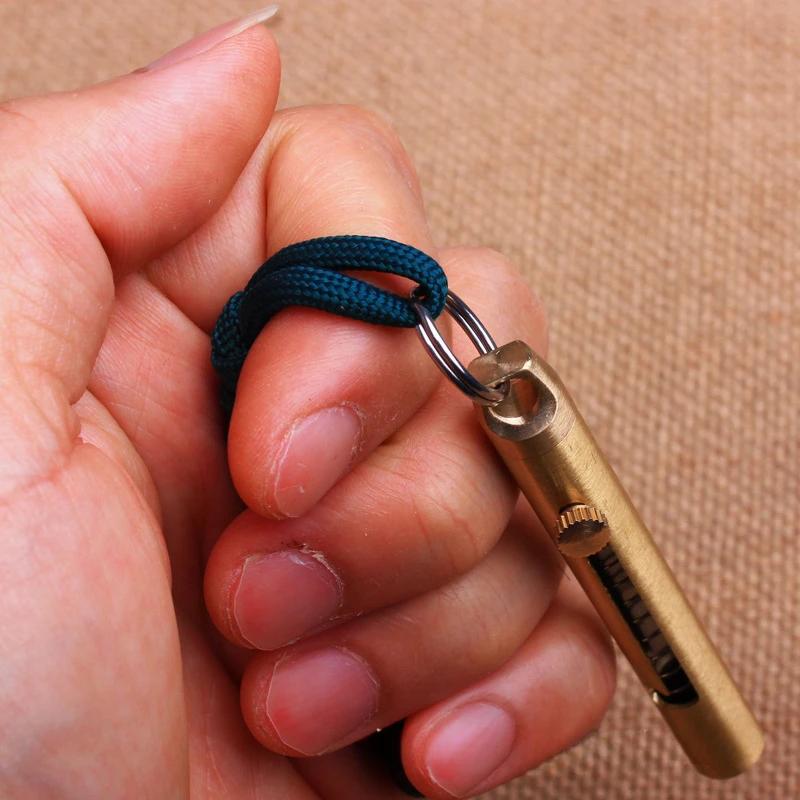 Multi-purpose Keychain Holder Durable Strong Polyester Lanyard Creative Zipper Puller Knife Keychain Pendant