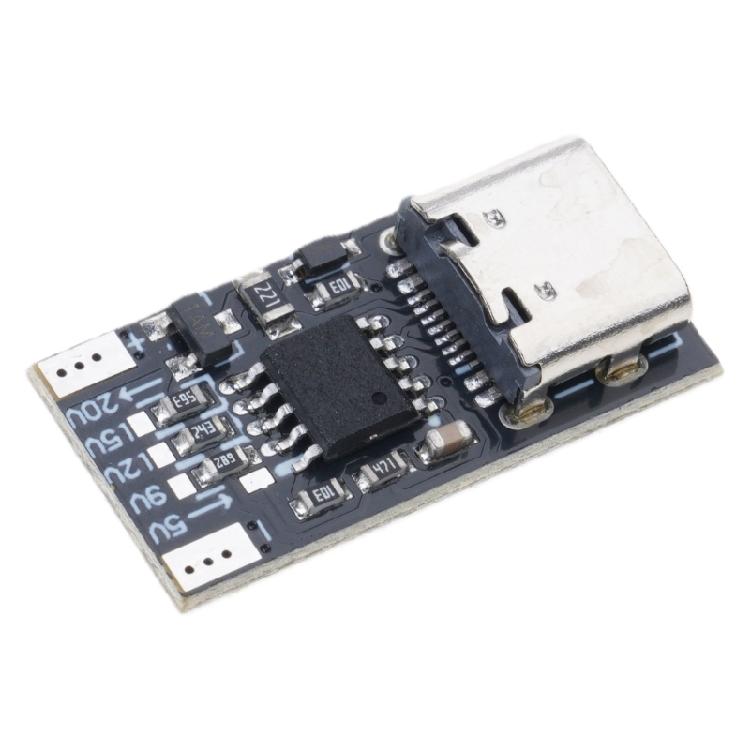 Портативный модуль переключения напряжений USB C PD Быстрая зарядка Поддерживает 4 регулируемых выхода Простая установка Для гаджетов
