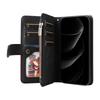 For iPhone 17 Pro Max Leather Case with Strap Zipper 9 Card Slot Phone Cover Stand