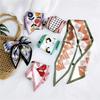 Double Sided Pointed Scarf For Women In Spring And Autumn Thin And Long Ribbon Wrist Bag Strap Versatile Decorative Small Scarf