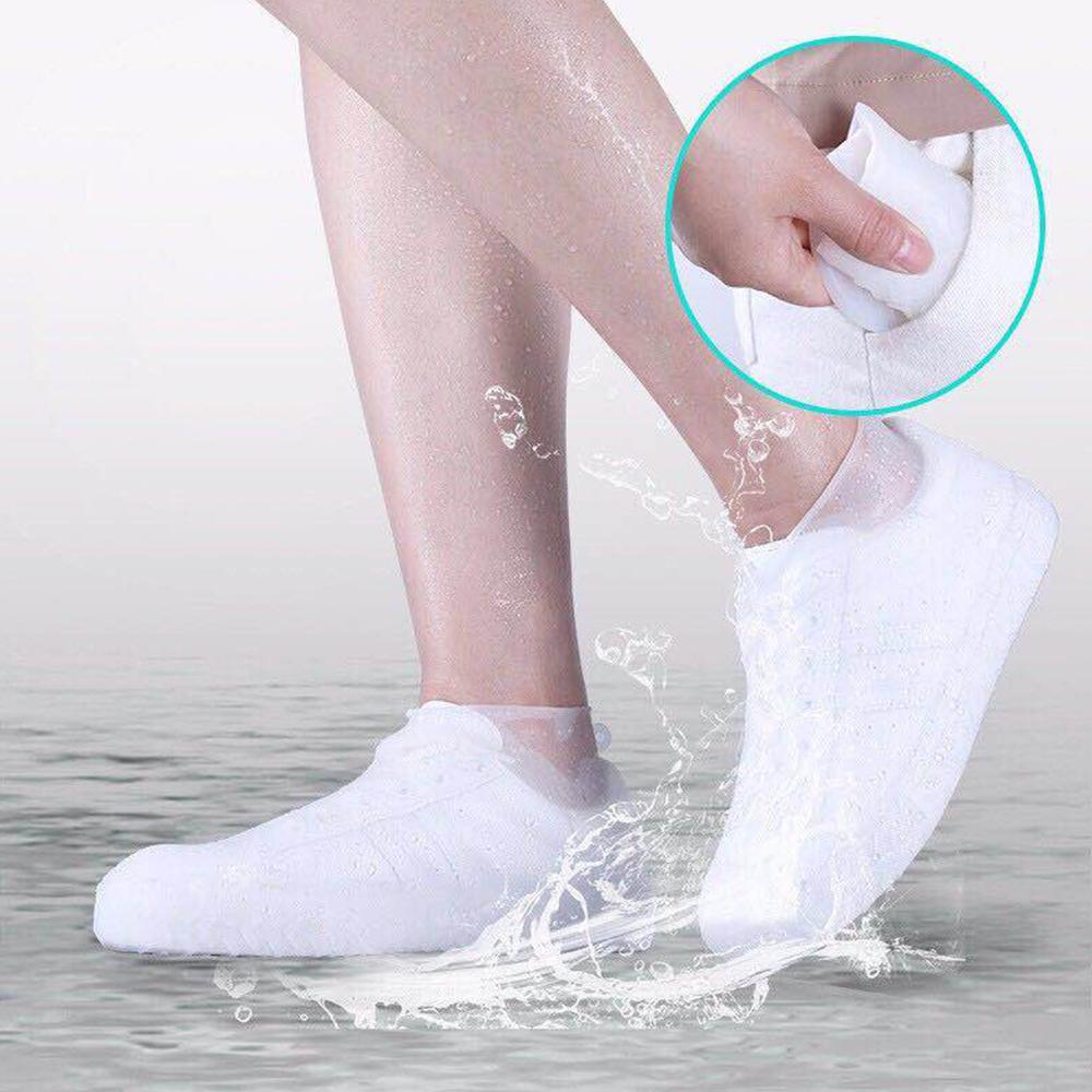 Silicone Waterproof Shoe Covers for Adults and Children S/M/L Waterproof Rain Boot Covers Outdoor Camping Non-slip Rubber Rain Boot Covers