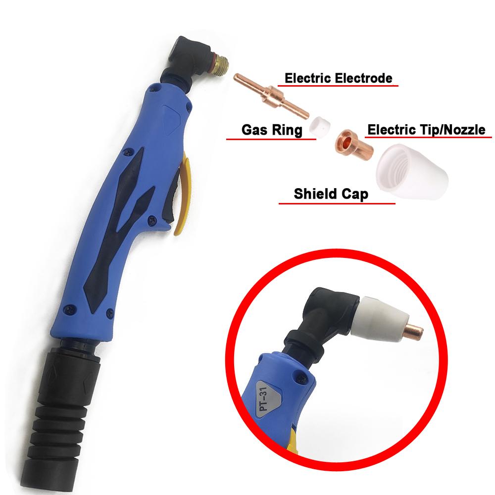 PT31 HF Plasma Cutting Torch PT-31 Torch Inverter Metal Cutter For 30-50A Air Cooled Plasma Cutting Machine