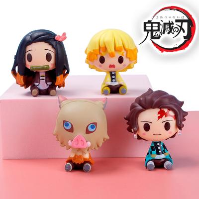 Фигурка Действие Убийца Демонов Kimetsu No Yaiba Камадо Танджиро Незуко Агацума Зеницу Фигурка Действие Милая Аниме Модель Статуя Игрушки