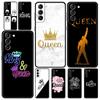 Чехол для телефона King Queen Lovers Couple для Samsung Galaxy S24 S23 S22 5G S20 Ultra S21 FE S10 S9 Plus S10E S8 Lite 20, мягкий чехол