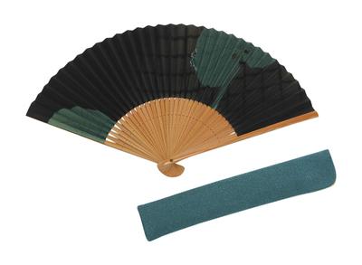 Складной веер Kyoto Folding Fan Frog Design, ручная работа мастеров из Киото. Поставляется с чехлом и подарочной коробкой [Хасэгава] - - -