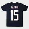 Мужская черная футболка с принтом Rapinoe 15-Dark Печать на термотрансферной бумаге без резки Хлопковая футболка