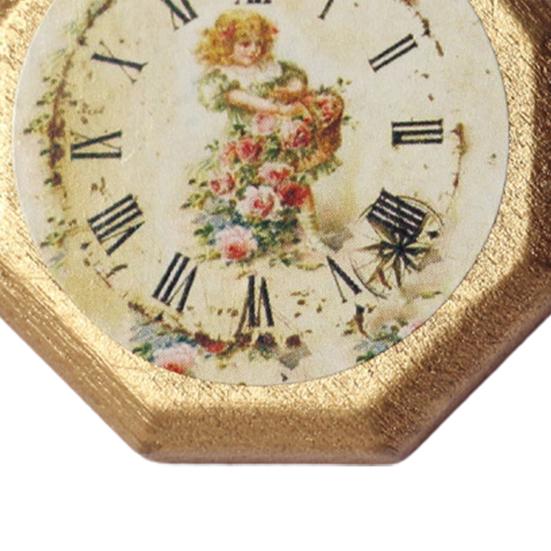 Dollhouse Wall Clock High Simulation Accessories PP Creative Mini Wall Clock DIY Accessories for Kids