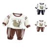 Kids Casual Long-Sleeve Set, Comfortable Daily Wear Outfits