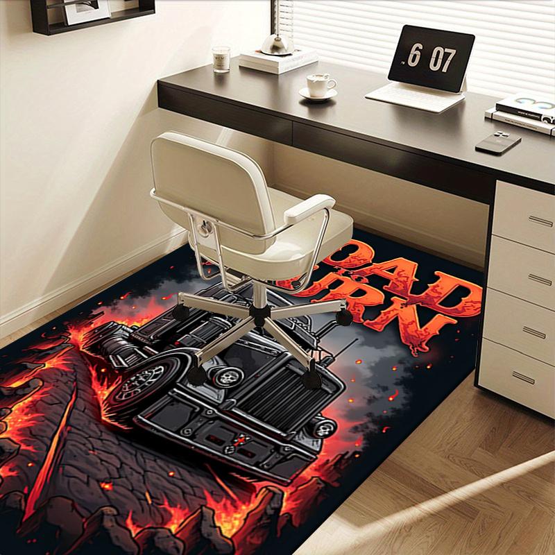 Road to Burn Chair Mat Office Carpet for Home Decor, Sofa Rug, Desk Pad, Gift for Any Room