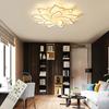 Dimmable Floral Ceiling Light Adjustable Light Color Lamp with Remote Control Modern Acrylic LED Fixture for Living Room & Bedroom
