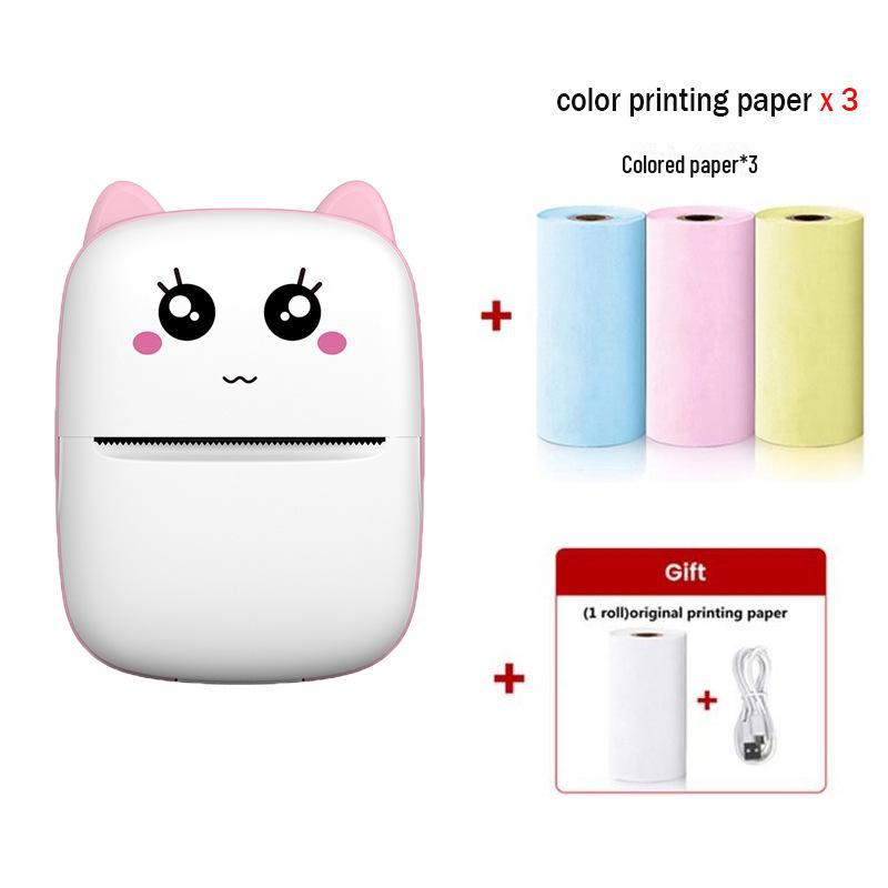 Беспроводной портативный мини-принтер для мобильных телефонов - компактный принтер для самоклеящихся этикеток и фотографий