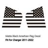 Pre-Cut Quarter Window American Flag Decal Stickers For 2011-2022 Dodge Charger