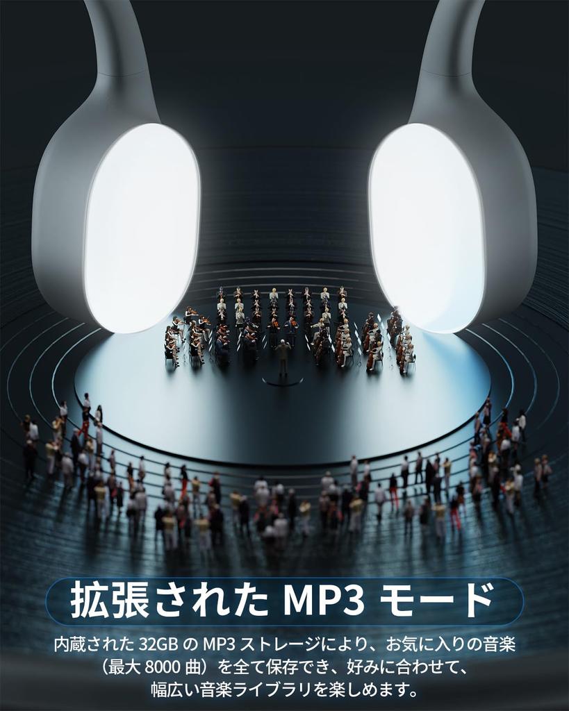 Наушники с костной проводимостью Bluetooth для плавания IP68 Полностью водонепроницаемые 32 ГБ памяти До 8000 песен Наушники Bluetooth для бассейна Беспроводные наушники с