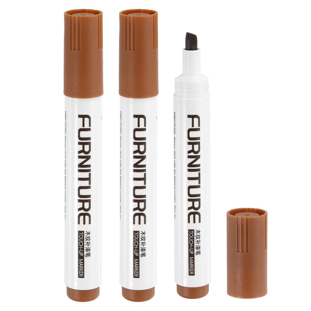 3/5Pcs Furniture Repair Kit Patch Paint Pens Wood Furniture Markers Touch Up Wood Filler Sticks for Scratches Wooden Floor Table