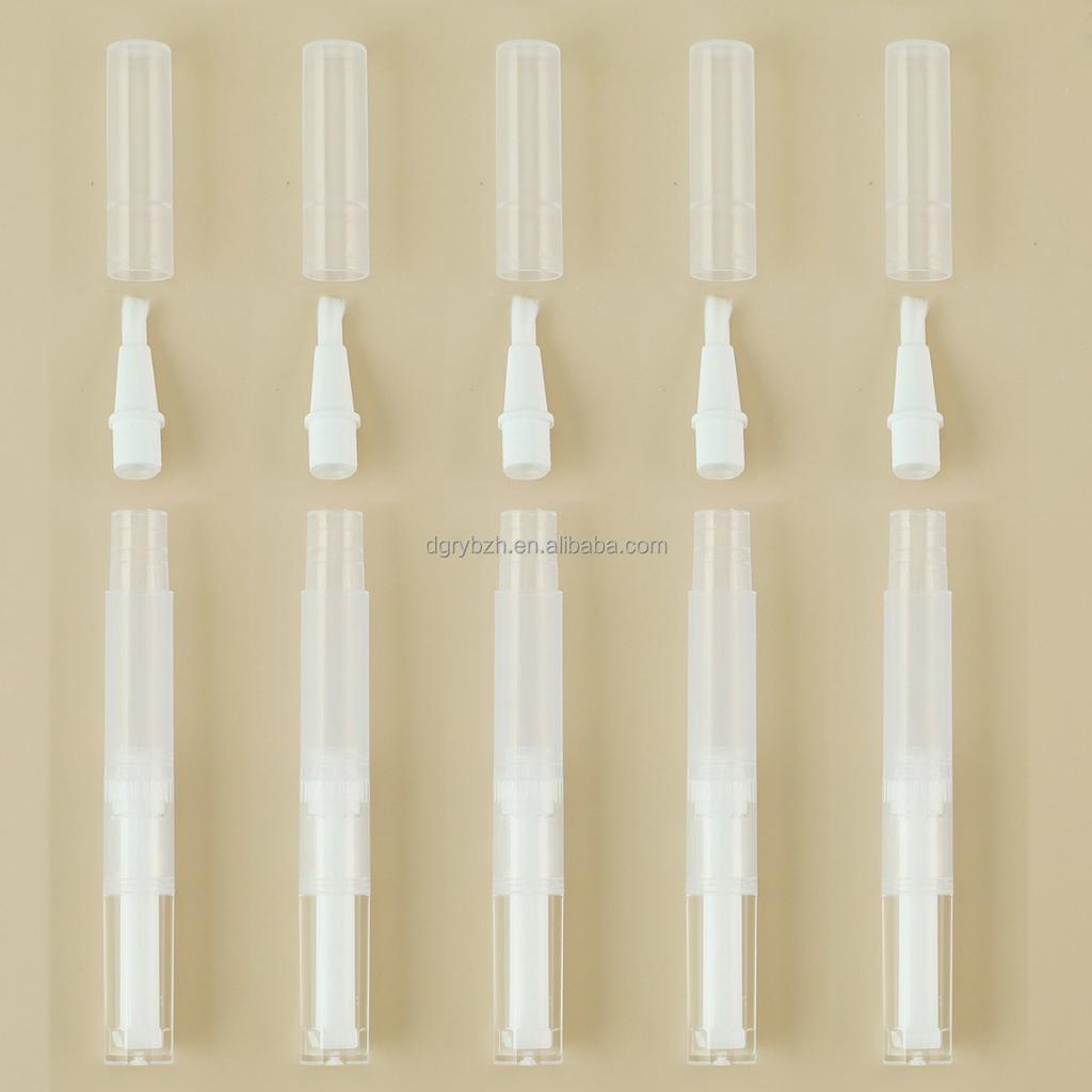 IN STOCK NO MOQ 2.5ml 4.5ml Rotary Foundation Liquid Dispensing Tube Bottle Empty Travel Nail Polish Oil Brush Twist Pen