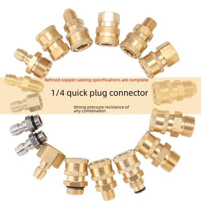 2-точечный латунный быстросъемный шланг для водяного пистолета высокого давления для мытья и чистки автомобиля 380.