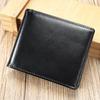 Мужской кошелек из натуральной кожи с защитой от краж, винтажный кожаный зажим для денег, чехол для карточек с несколькими отделениями