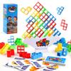 Игра на складывание Динозавр строительные блоки игра для вечеринки игрушка Сложенный высоко Тетрис блок Настольный блок баланса Сложенная головоломка Настольная игра
