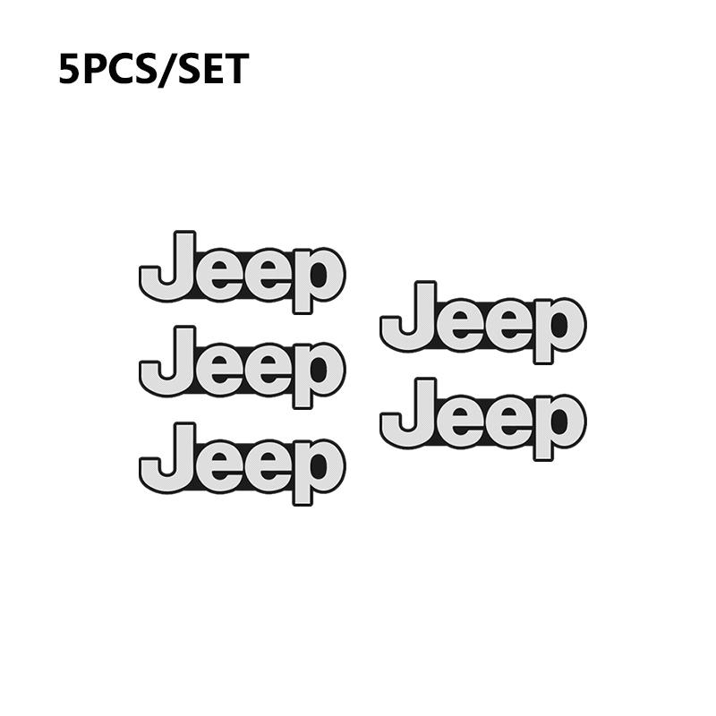 Car Audio Speaker Decorate 3D Aluminum Badge Emblem Sticker For Jeep Grand Cherokee Wrangler JK Gladiator Compass Renegade Patri AJY1