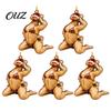 Unique Hanging Gifts for Friends 5 Pcs Quirky Bikini Christmas Ornament, Funny 2D Acrylic Santa Claus Horse Creative Holiday Gift Ideas Dachshund
