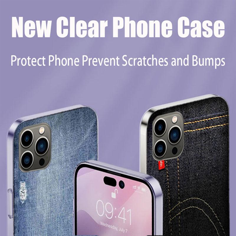 Стильный Чехол для Телефона в Стиле Джинсы Для Iphone 17 Air 15 Pro 14 Plus 16 Pro Max 17E 16E 12 13 Mini 11 Чехол Милые Fundas