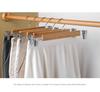 Stainless Steel Pant Trouser Hanger Wood Pants Clips High Quality Solid Wooden Hanger