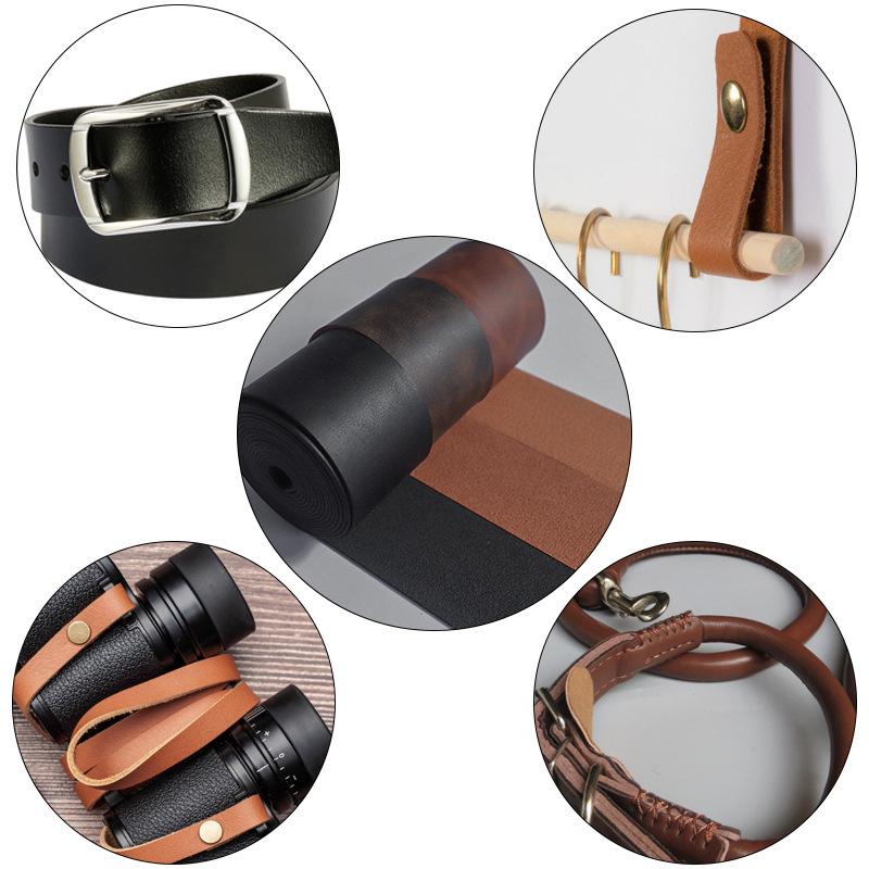 Can Be Packaged Crazy Horse Leather Belt 2.5 * 2M Handmade Diy Creative Pu Leather Belt